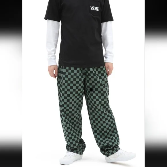 Vans range baggy tapered elastic waist jogger pants men's size M - Picture 9 of 10